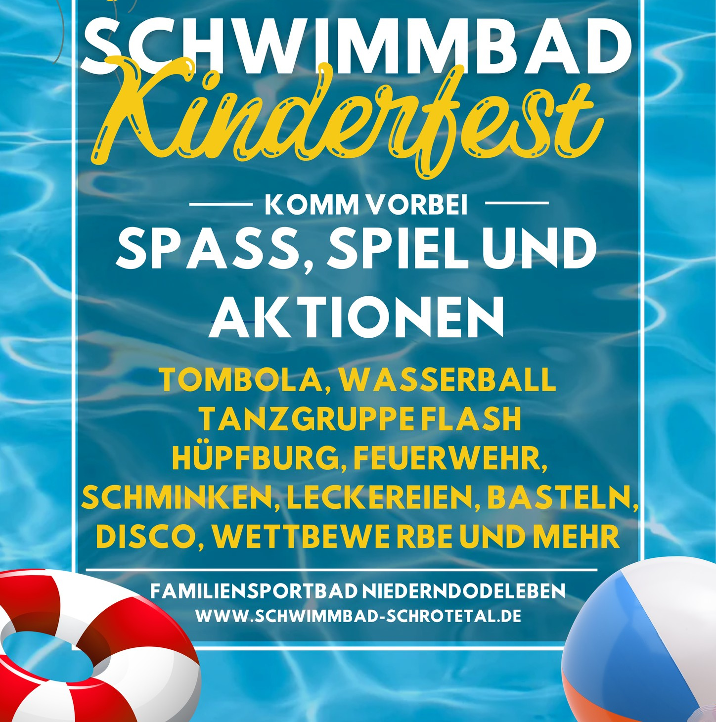 Kinderfest im Schwimmbad